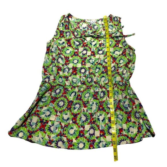 CAbi Multicolor Peplum Blouse Size Small - Picture 3 of 6